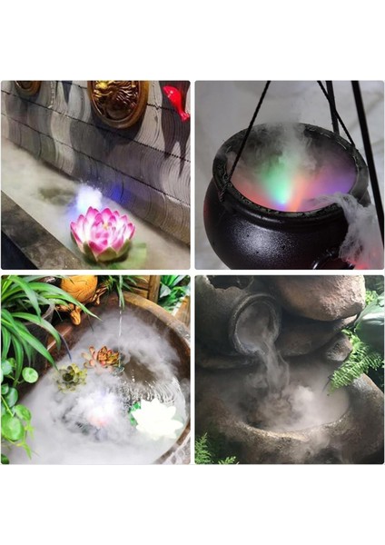 USB 4 LED Ultrasonik Mist Yapımcısı Splash Guard Iç Mekan Çeşmesi Su Özelliği Taşınabilir Sürüngen Sisleyici Hava Nemlendiricisi (Yurt Dışından) modelleri