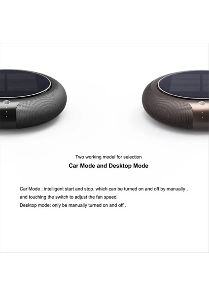 Hava Temizleyici Güneş Şarjı Deodorant Hava Taze Araba Hava Temizleyici Araba Aromaterapi Makinesi Siyah (Yurt Dışından)