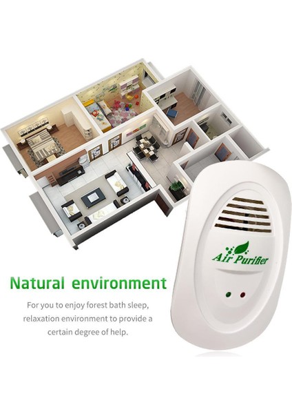 Takılabilir Mini Hava Temizleyici Küçük Oda Duvar Havası Tazeleleri Evcil Hayvanlardan Kokuları Ofis Için Negatif Iyon Abd Fişi (Yurt Dışından) fırsatları