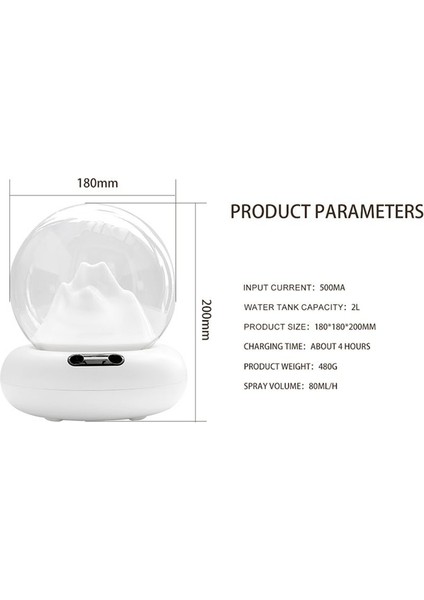 Yatak Odası 2l Dağ Gölge Nemlendiricisi Için Serin Mist Nemlendiriciler 2mist Mosdes Auto-Shut Off Nemeracılar (Yurt Dışından) fiyatları