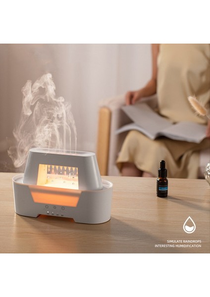 Yağmur Damlası Hava Nemlendiricisi Iletici Yağ Difüzör LED Lamp Uzaktan Kumanda Yağmur Bulutu Aromaterapi Difüzör 300ML Ab Fişi (Yurt Dışından) fiyatları