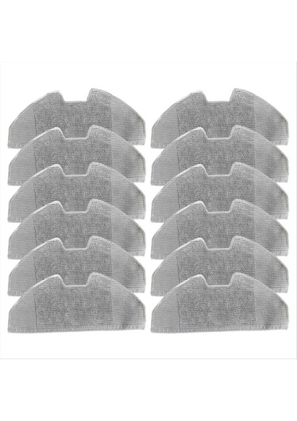 12PCS Eufy X8 Pro Serie X8 Pro Ses Robot Vakum Süpürge Yedek Yedek Yıkanabilir ve Yeniden Kullanılabilir Mop Bezi (Yurt Dışından)