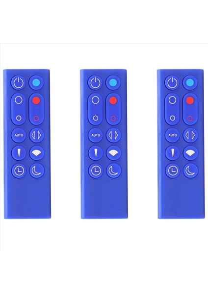 Dyson Pure Hot+Cool Link HP02 HP02 HP03 Hava Araştırıcı Isıtıcı ve Fan (Mavi) Için 3x Yedek Uzaktan Kumanda HP02 HP03 (Yurt Dışından)