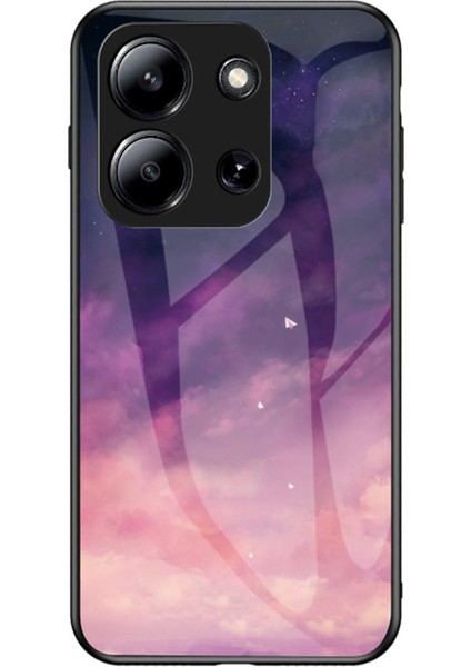 Xiaomi Redmi 15C Yıldızlı Gökyüzü Desenli Temperli Cam Telefon Kılıfı (Yurt Dışından)