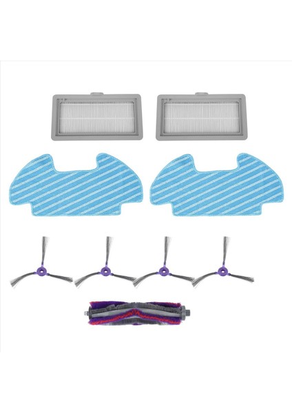 9 Adet / Set Silindir Yan Fırçası Silme Filtresi Samsung Powerbot-E VR05R5050WK Vakum Süpürge Yedek Parçaları (Yurt Dışından) modelleri