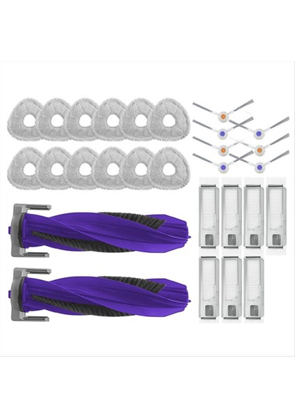 Narwal J4 Freo x Ultra J4 Lite Yan Fırça Hepa Filtre Mop Bez Ped Vakum Süpürücü Yedek Yedek Aksesuarlar (Yurt Dışından)