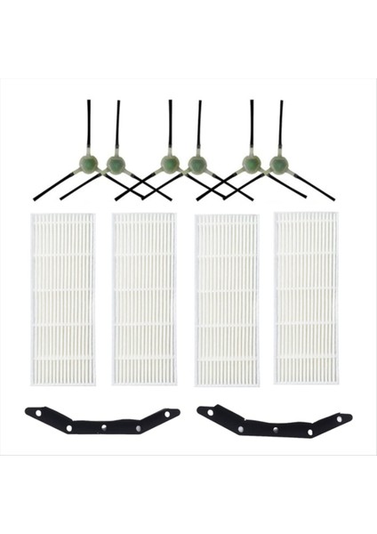 Lefant M210 M210S Için Yedek Parçalar M210B M213 Robot Vakum Temizleyici Aksesuarları Filtreler Kauçuk Çubuk Yan Fırçalar (Yurt Dışından)