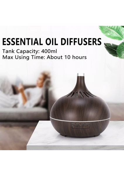 Akıllı Wifi Hava Nemlendiricisi Esansiyel Yağ Difüzör Alexa &amp Google Home Deep Wood Ab Fişi ile Çalışır (Yurt Dışından) indirimleri