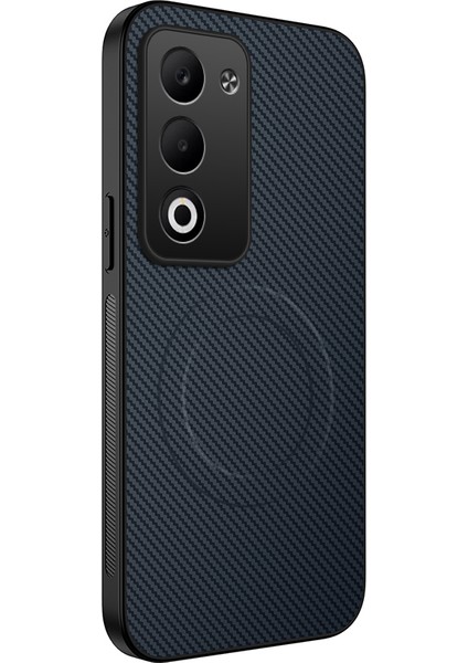 Xiaomi Redmi 15 Magsafe Karbon Fiber Dokulu Pc Tpu Telefon Kılıfı ile Uyumlu (Yurt Dışından)
