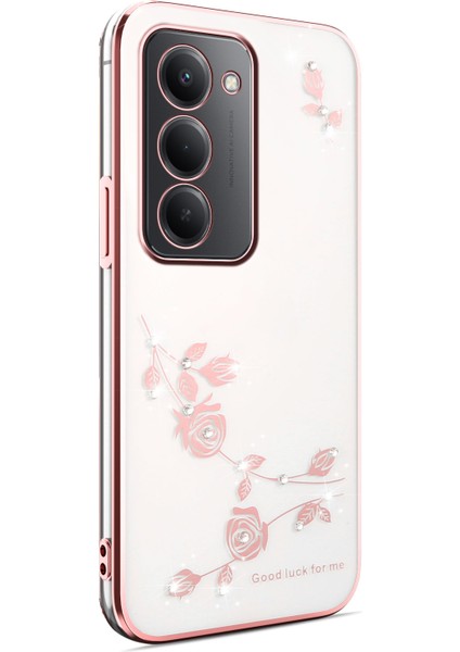 Xiaomi Redmi 15 Çiçek Taşlı Dekor Tpu Telefon Kılıfı (Yurt Dışından)