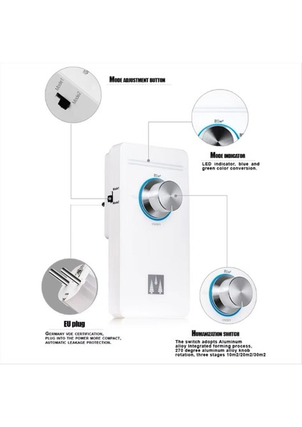 Hava Temizleyici O3 Jeneratör Makinesi Için Oda Ofis Yatak Odası Tuvalet Ev Seyahat Deodorizasyon Sterilizatörü Ab Fiş (Yurt Dışından) indirimleri