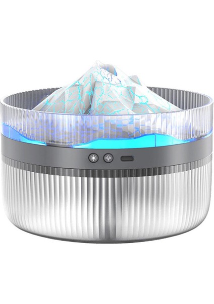 Volcano Aromaterapi Makinesi Çok Fonksiyonlu Çok Fonksiyonlu Alev Nemlendiricisi 2l Büyük Kapasiteli Parfüm Difüzör Atmosferi Gece Işığı (Yurt Dışından)