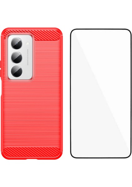 Ekran Filmi Büyük Lens Deliği Fırçalanmış Doku Tpu Telefon Kılıfı ile Xiaomi Redmi 15 Için (Yurt Dışından)