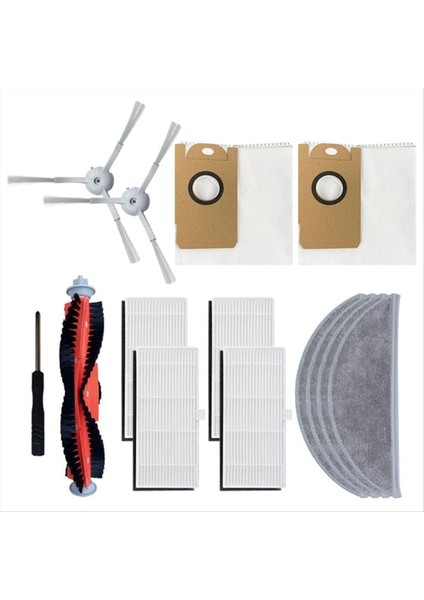 Lydsto R1, R1A, R1 Pro, S1 Robot Vakum Süpürge Parçaları Ana Yan Fırça Hepa Filtre Mop Bez Toz Torbası Aksesuarları (Yurt Dışından)