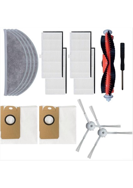 Lydsto R1, R1A, R1 Pro, S1 Robot Vakum Süpürge Parçaları Ana Yan Fırça Hepa Filtre Mop Bez Toz Torbası Aksesuarları (Yurt Dışından) modelleri