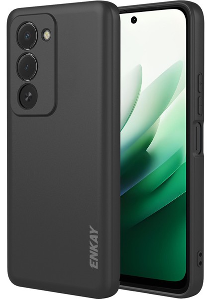 Xiaomi Redmi 15 Silikon Kılıf Düz Kenar Cep Telefonu Arka Kapağı (Yurt Dışından)