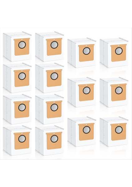 14 Paket Yedek Toz Torbaları Eufy L50 Ses, L60 Ses Kendi Kendini Boş Oyma Istasyonu, 2,5 L Büyük Kapasiteli Vakum Kir Bertaraf Çantası (Yurt Dışından)