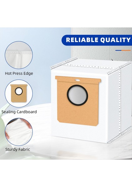 14 Paket Yedek Toz Torbaları Eufy L50 Ses, L60 Ses Kendi Kendini Boş Oyma Istasyonu, 2,5 L Büyük Kapasiteli Vakum Kir Bertaraf Çantası (Yurt Dışından) indirimleri