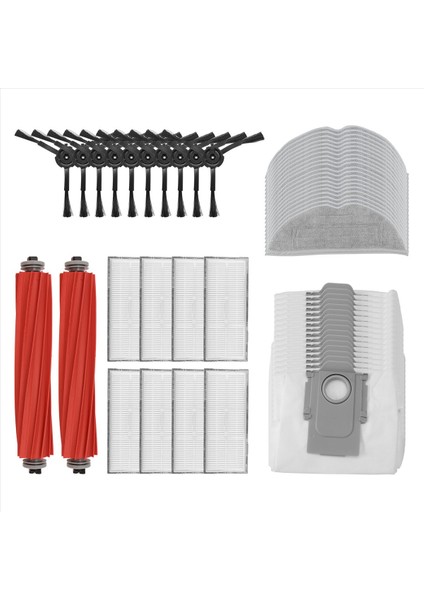 Roborock S7 Için Max Ultra Q100TSC Ana Yan Fırça Hepa Filtre Mop Bez Toz Torbası Aksesuarları Yedek Parçalar (Yurt Dışından)