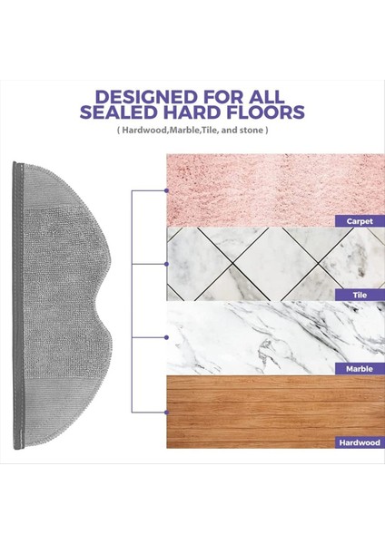 Xiaomi Robot Vakum E5 / C108 Robot Vakum Temizleyici Aksesuarları Yıkanabilir Mikrofiberler Paspas Bezi 16PCS Için Paspas Pedleri (Yurt Dışından) fırsatları