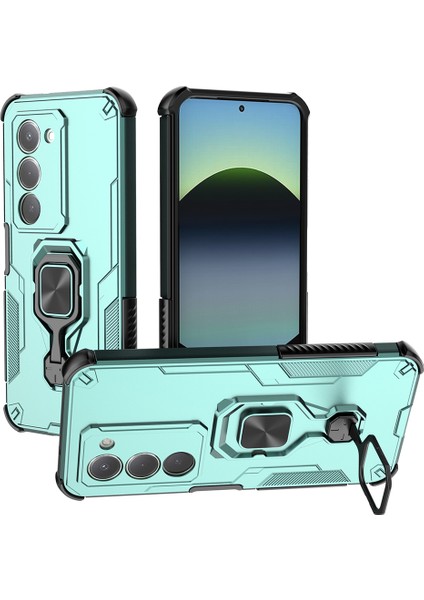 Xiaomi Redmi 15 Döndürülebilir Halka Ayaklı Pc + Tpu Darbeye Dayanıklı Telefon Kılıfı (Yurt Dışından)