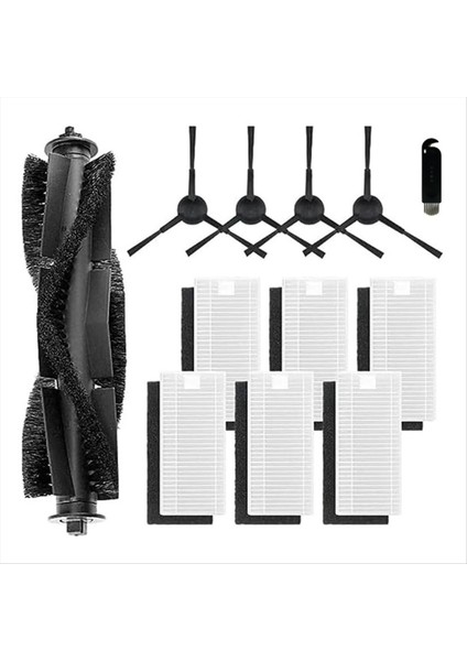 Ana Fırça Yan Fırça Hepa Filtresi Thamtu Robot Vakum Temizleyici Yedek Parçalar Değiştirme Silindir Solun (Yurt Dışından)