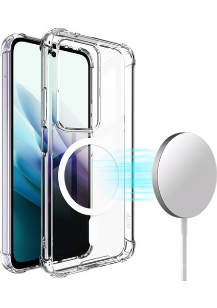 Xiaomi Redmi 15 Magsafe Darbeye Dayanıklı Pc Tpu Şeffaf Telefon Kılıfı ile Uyumlu (Yurt Dışından)