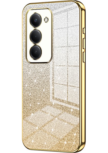 Xiaomi Redmi 15 Elektrokaplama Degrade Simli Tpu Telefon Kılıfı (Yurt Dışından)