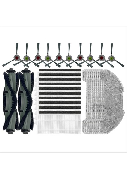 Airrobo P30 Yedek Parçalar Için Aksesuarlar Ana Yan Fırça Hepa Filtre Mop Kumaş Pedleri (Yurt Dışından)