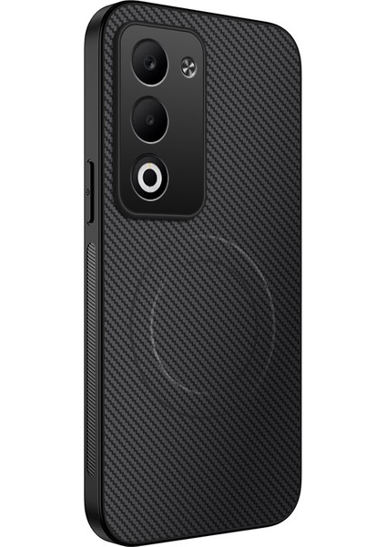 Xiaomi Redmi 15 Magsafe Karbon Fiber Dokulu Pc Tpu Telefon Kılıfı ile Uyumlu (Yurt Dışından)
