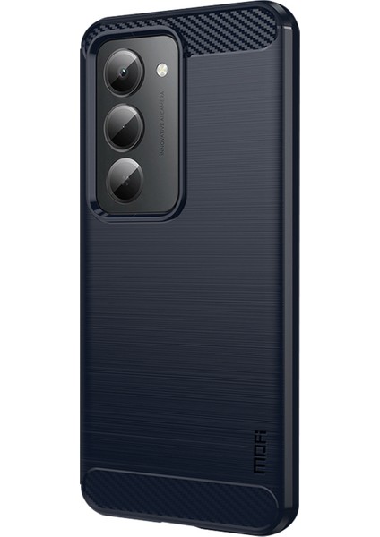 Xiaomi Redmi 15 Arka Kapak Fırçalanmış Doku Karbon Fiber Yumuşak Tpu Kılıf (Yurt Dışından)