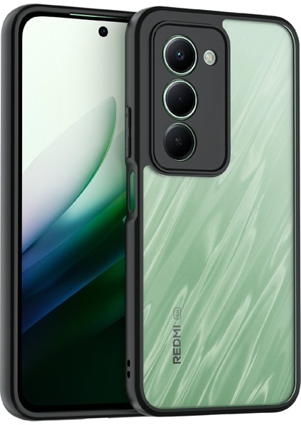 Xiaomi Redmi 15 Darbeye Dayanıklı Pc + Tpu Şeffaf Arka Telefon Kılıfı (Yurt Dışından)