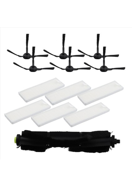 13PCS Roller Fırça Filtre Yan Fırça Yedek Parçaları Qihoo 360 S10 X100 Max Robotik Vakum Süpürücü (Yurt Dışından)