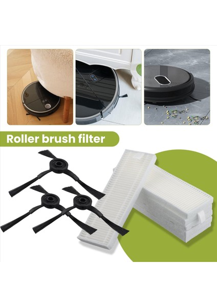 13PCS Roller Fırça Filtre Yan Fırça Yedek Parçaları Qihoo 360 S10 X100 Max Robotik Vakum Süpürücü (Yurt Dışından) indirimleri
