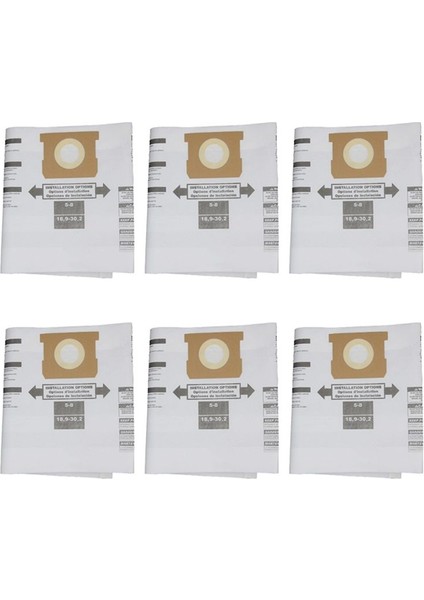 Shopvac Için Uygun 5-8 Galon Serisi Vakum Süpürge Aksesuarları Vakum Torba Toz Çanta Yedek Parçaları (Yurt Dışından)