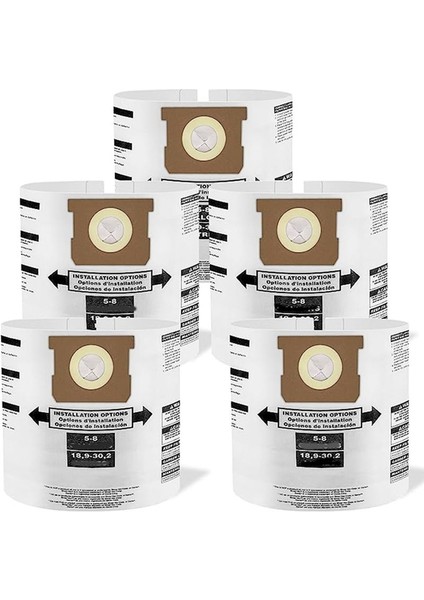 Shopvac Için Uygun 5-8 Galon Serisi Vakum Süpürge Aksesuarları Vakum Torba Toz Çanta Yedek Parçaları (Yurt Dışından) fiyatları