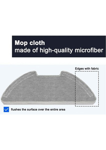 Xiaomi Mi Robot Vakum Mop 2 Pro/lite MJST1SHW Mjstl Ana Yan Fırça Hepa Filtre Mop Bezi Vakum Süpürge Parçaları (Yurt Dışından) indirimleri