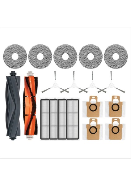 Dreame L10S Ultra/dream L10S Pro Robot Vakum Süpürge Parçaları Toz Torbası Ana Yan Fırça Hepa Filtre Mop Pedleri (Yurt Dışından)