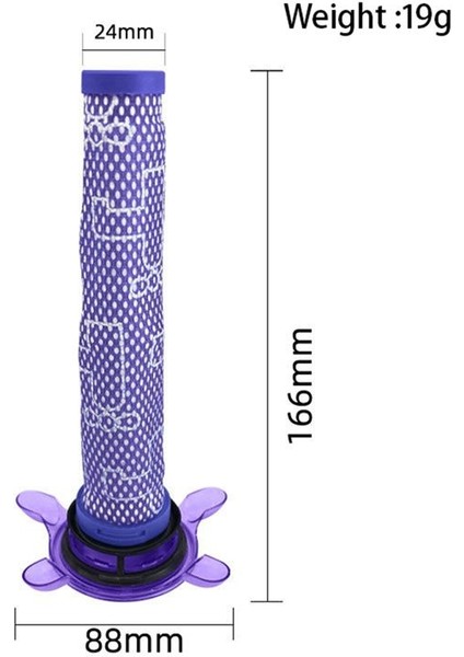 4pcs Dyson Vakum Süpürge V8 Odak Yatak Ön Filtresi Için Uygun (Yurt Dışından) fiyatları