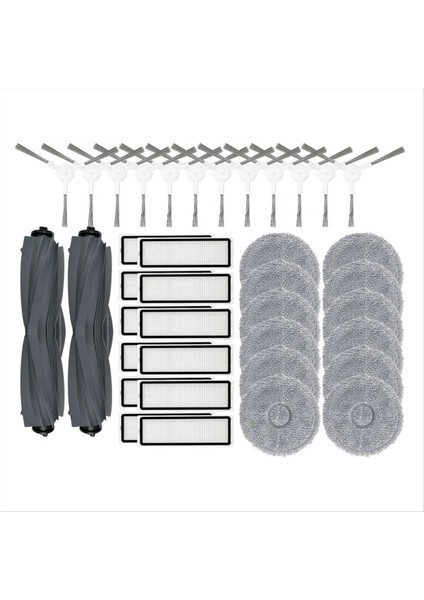 Dreame Bot L10 Prime / L10S Pro Robot Vakum Temizleyici Ana Yan Fırça Hepa Filtre Mop Bezi Yedek Parçalar (Yurt Dışından)