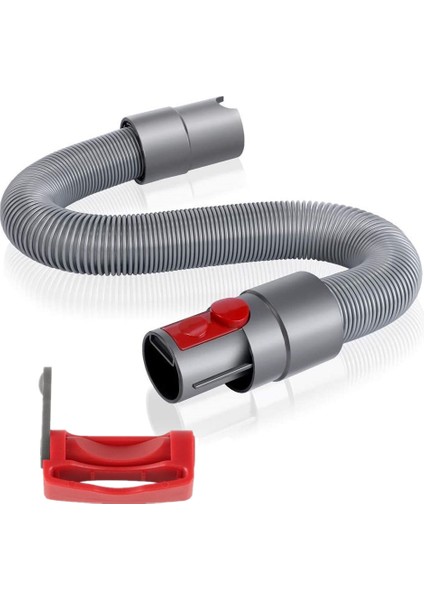 Dyson V7 V7 V8 V10 V11 Vakum Süpürge Parçaları Için Uyumlu Tetik Kilit ve Esnek Uzatma Hortumu Kırmızı (Yurt Dışından)