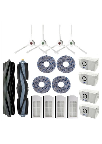 18PCS Ecovacs Deebot X1 Omnı /T10 Turbo Robot Vacu Seğerler Filtre Ana Sınak Fırça Paspas Toz Torbası Için 18PCS Aksesuar Kiti (Yurt Dışından)