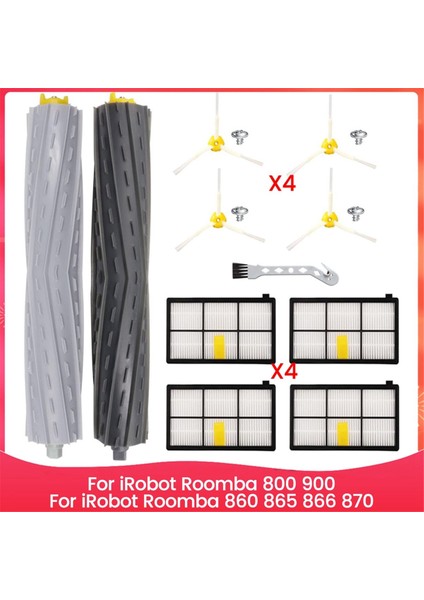Irobot Roomba 800 900 Serisi Için, Irobot Roomba Için Fırça Filtresi Yedek Parçaları 860 865 866 870 Robot Vakum Süpürge (Yurt Dışından)