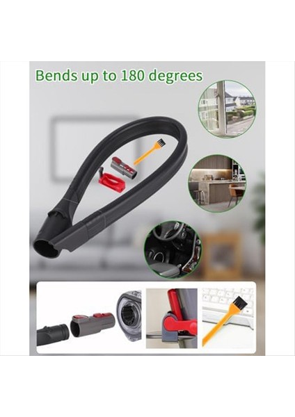 Dyson V15, V11, V10, V8, V7 Vakum Süpürge Için Değiştirilmiş Hortum Konnektörü Esnek Bağlantı Nozulu Uzatma Hortumu (Yurt Dışından) fırsatları