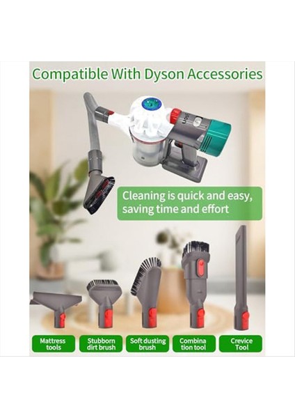 Dyson V15, V11, V10, V8, V7 Vakum Süpürge Için Değiştirilmiş Hortum Konnektörü Esnek Bağlantı Nozulu Uzatma Hortumu (Yurt Dışından) indirimleri