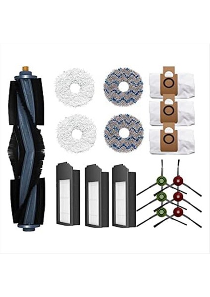 Ecovacs Deebot X1 Omnı / X1 Turbo Robot Vakum Ekleri Ana Yan Fırça Filtresi Mop Toz Çantası Için Yedek Parçalar (Yurt Dışından)