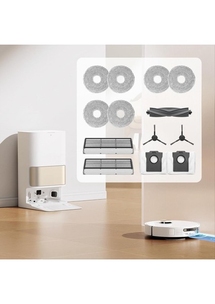 Dreame L10S Pro Ultra Robot Vakum Süpürücü Ana Yan Fırça Hepa Filtreleri Mop Bez Toz Çantaları Aksesuar Seti (Yurt Dışından) fırsatları