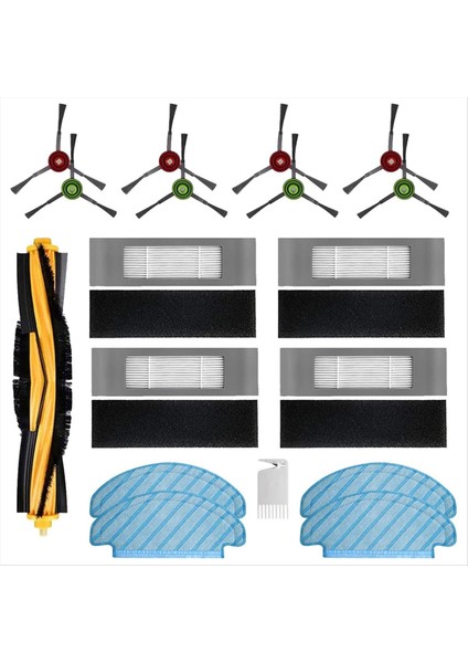 Yeedi Vac Yeede Vac 2 Pro Vac Istasyonu Vac Maks Maks Robot Vakum Temizleyici Yedek Parçalar Filtre Fırçası Paspas Pedleri (Yurt Dışından)