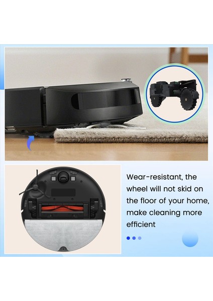 Xiaomi Roborock S5 Serisi Robot Vakum Süpürge Yedek Tekerlek Sol Sol Tekerlek Modül Parçaları (Yurt Dışından) indirimleri