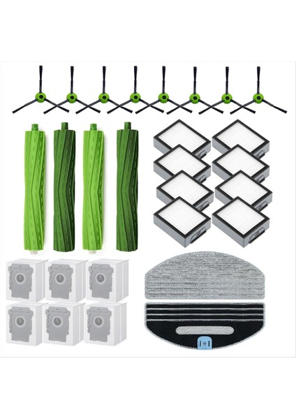 Yedek Parçalar Irobot Roomba Için Aksesuarlar Combo J5+ I5+ Puls Vakum Süpürge Silindir Fırçası Hepa Filtreleri Yan Fırçalar (Yurt Dışından)